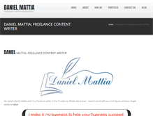 Tablet Screenshot of danmattia.com